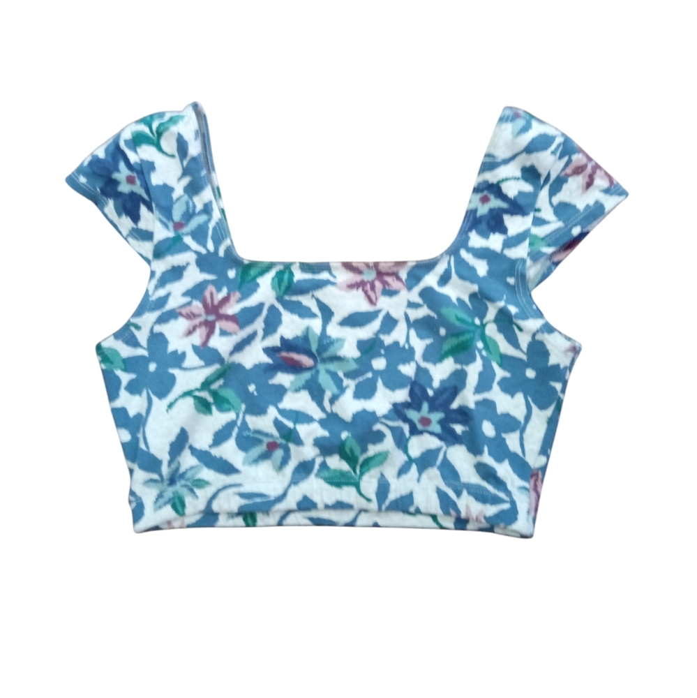 LA Sport vintage smocked crop top size L